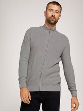 strukturierte Jacke - Männer - Light Soft Grey Melange strukturierte Jacke - Männer - Light Soft Grey Melange - 5 - TOM TAILOR