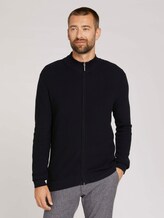 strukturierte Jacke - Männer - Black strukturierte Jacke - Männer - Black - 1 - TOM TAILOR
