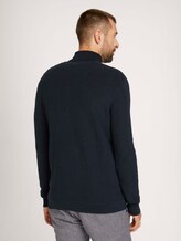 Strukturierter Rollkragenpullover - Männer - Sky Captain Blue Strukturierter Rollkragenpullover - Männer - Sky Captain Blue - 2 - TOM TAILOR