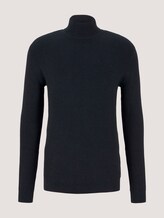 Strukturierter Rollkragenpullover - Männer - Sky Captain Blue Strukturierter Rollkragenpullover - Männer - Sky Captain Blue - 7 - TOM TAILOR