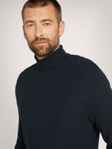Strukturierter Rollkragenpullover - Männer - Sky Captain Blue Strukturierter Rollkragenpullover - Männer - Sky Captain Blue - 9 - TOM TAILOR