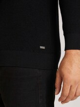 Strukturierter Rollkragenpullover - Männer - Black Strukturierter Rollkragenpullover - Männer - Black - 10 - TOM TAILOR