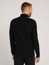 Strukturierter Rollkragenpullover - Männer - Black Strukturierter Rollkragenpullover - Männer - Black - 2 - TOM TAILOR