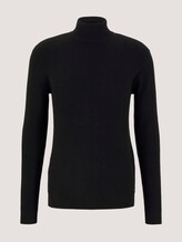 Strukturierter Rollkragenpullover - Männer - Black Strukturierter Rollkragenpullover - Männer - Black - 7 - TOM TAILOR