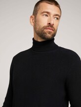 Strukturierter Rollkragenpullover - Männer - Black Strukturierter Rollkragenpullover - Männer - Black - 9 - TOM TAILOR