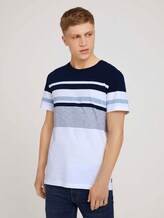 gestreiftes T-Shirt - Männer - Sky Captain Blue gestreiftes T-Shirt - Männer - Sky Captain Blue - 1 - TOM TAILOR Denim