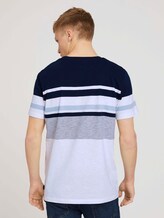 gestreiftes T-Shirt - Männer - Sky Captain Blue gestreiftes T-Shirt - Männer - Sky Captain Blue - 2 - TOM TAILOR Denim