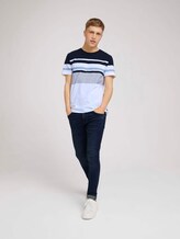 gestreiftes T-Shirt - Männer - Sky Captain Blue gestreiftes T-Shirt - Männer - Sky Captain Blue - 3 - TOM TAILOR Denim