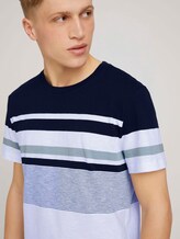 gestreiftes T-Shirt - Männer - Sky Captain Blue gestreiftes T-Shirt - Männer - Sky Captain Blue - 9 - TOM TAILOR Denim