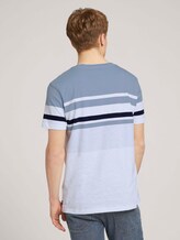 gestreiftes T-Shirt - Männer - Foggy Blue gestreiftes T-Shirt - Männer - Foggy Blue - 2 - TOM TAILOR Denim