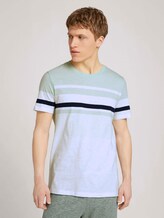 gestreiftes T-Shirt - Männer - smooth green gestreiftes T-Shirt - Männer - smooth green - 1 - TOM TAILOR Denim