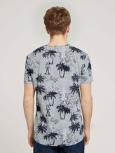 gemustertes T-Shirt - Männer - blue white hula print gemustertes T-Shirt - Männer - blue white hula print - 2 - TOM TAILOR Denim