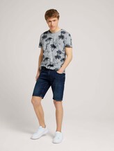 gemustertes T-Shirt - Männer - blue white hula print gemustertes T-Shirt - Männer - blue white hula print - 3 - TOM TAILOR Denim