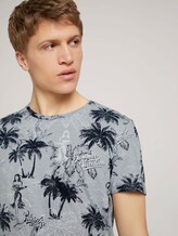 gemustertes T-Shirt - Männer - blue white hula print gemustertes T-Shirt - Männer - blue white hula print - 5 - TOM TAILOR Denim