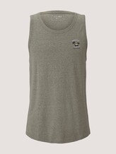 strukturiertes Tanktop - Männer - greyish shadow olive melange strukturiertes Tanktop - Männer - greyish shadow olive melange - 7 - TOM TAILOR Denim