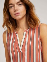 gemusterte Bluse - Frauen - coral creme black stripe gemusterte Bluse - Frauen - coral creme black stripe - 9 - TOM TAILOR Denim