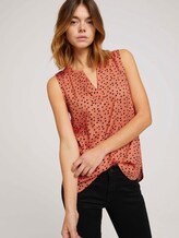 gemusterte Bluse - Frauen - coral leo dot print gemusterte Bluse - Frauen - coral leo dot print - 5 - TOM TAILOR Denim