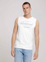 Tanktop mit Print - Männer - Off White Tanktop mit Print - Männer - Off White - 1 - TOM TAILOR