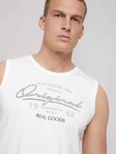 Tanktop mit Print - Männer - Off White Tanktop mit Print - Männer - Off White - 9 - TOM TAILOR
