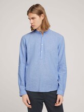 Leinenhemd mit recycelten Fasern - Männer - Sky Blue Chambray Leinenhemd mit recycelten Fasern - Männer - Sky Blue Chambray - 1 - TOM TAILOR Denim