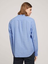 Leinenhemd mit recycelten Fasern - Männer - Sky Blue Chambray Leinenhemd mit recycelten Fasern - Männer - Sky Blue Chambray - 2 - TOM TAILOR Denim
