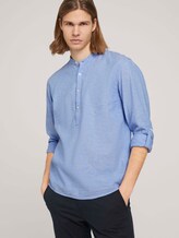 Leinenhemd mit recycelten Fasern - Männer - Sky Blue Chambray Leinenhemd mit recycelten Fasern - Männer - Sky Blue Chambray - 5 - TOM TAILOR Denim