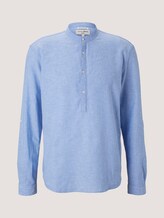 Leinenhemd mit recycelten Fasern - Männer - Sky Blue Chambray Leinenhemd mit recycelten Fasern - Männer - Sky Blue Chambray - 7 - TOM TAILOR Denim