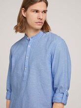 Leinenhemd mit recycelten Fasern - Männer - Sky Blue Chambray Leinenhemd mit recycelten Fasern - Männer - Sky Blue Chambray - 9 - TOM TAILOR Denim