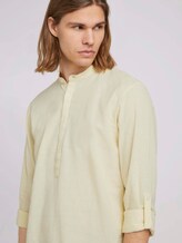 Leinenhemd mit recycelten Fasern - Männer - pale straw yellow chambray Leinenhemd mit recycelten Fasern - Männer - pale straw yellow chambray - 9 - TOM TAILOR Denim