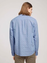 Leinenhemd mit recycelten Fasern - Männer - blue white scattered design Leinenhemd mit recycelten Fasern - Männer - blue white scattered design - 2 - TOM TAILOR Denim