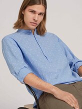 Leinenhemd mit recycelten Fasern - Männer - blue white scattered design Leinenhemd mit recycelten Fasern - Männer - blue white scattered design - 5 - TOM TAILOR Denim