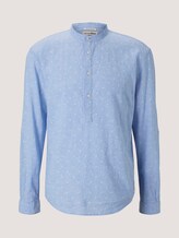 Leinenhemd mit recycelten Fasern - Männer - blue white scattered design Leinenhemd mit recycelten Fasern - Männer - blue white scattered design - 7 - TOM TAILOR Denim
