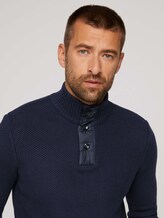 trui met troyer-kraag - Mannen - Sky Captain Blue trui met troyer-kraag - Mannen - Sky Captain Blue - 9 - TOM TAILOR