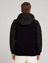 Nylon-Strickjacke mit Kapuze - Männer - Black Nylon-Strickjacke mit Kapuze - Männer - Black - 2 - TOM TAILOR