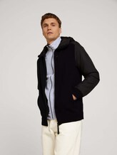 Nylon-Strickjacke mit Kapuze - Männer - Black Nylon-Strickjacke mit Kapuze - Männer - Black - 5 - TOM TAILOR