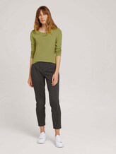 Logo print long-sleeved shirt with organic cotton - Women - green oasis Logo print long-sleeved shirt with organic cotton - Women - green oasis - 3 - TOM TAILOR