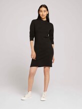 Gebreide jurk met opstaande kraag - Vrouwen - deep black Gebreide jurk met opstaande kraag - Vrouwen - deep black - 3 - TOM TAILOR