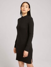 Gebreide jurk met opstaande kraag - Vrouwen - deep black Gebreide jurk met opstaande kraag - Vrouwen - deep black - 5 - TOM TAILOR