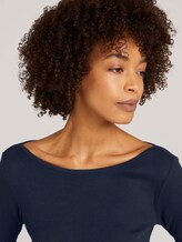Basic Langarmshirt mit Bio-Baumwolle - Frauen - Sky Captain Blue Basic Langarmshirt mit Bio-Baumwolle - Frauen - Sky Captain Blue - 9 - TOM TAILOR