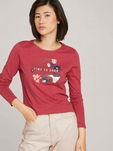 Print Langarmshirt mit Bio-Baumwolle - Frauen - Frozen Berry Sorbet Print Langarmshirt mit Bio-Baumwolle - Frauen - Frozen Berry Sorbet - 5 - TOM TAILOR