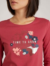 Print Langarmshirt mit Bio-Baumwolle - Frauen - Frozen Berry Sorbet Print Langarmshirt mit Bio-Baumwolle - Frauen - Frozen Berry Sorbet - 9 - TOM TAILOR