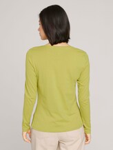 Print Langarmshirt mit Bio-Baumwolle - Frauen - green oasis Print Langarmshirt mit Bio-Baumwolle - Frauen - green oasis - 2 - TOM TAILOR