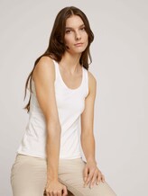 Basic Top - Frauen - Whisper White Basic Top - Frauen - Whisper White - 5 - TOM TAILOR