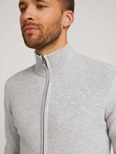 Strickjacke mit TENCEL™ Lyocell - Männer - Light Soft Grey Melange Strickjacke mit TENCEL™ Lyocell - Männer - Light Soft Grey Melange - 10 - TOM TAILOR