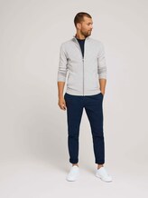 Strickjacke mit TENCEL™ Lyocell - Männer - Light Soft Grey Melange Strickjacke mit TENCEL™ Lyocell - Männer - Light Soft Grey Melange - 3 - TOM TAILOR