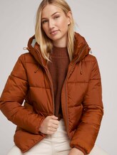 Puffer jacket with recycled polyester - Women - amber brown Puffer jacket with recycled polyester - Women - amber brown - 5 - TOM TAILOR Denim