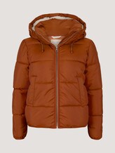 Puffer jacket with recycled polyester - Women - amber brown Puffer jacket with recycled polyester - Women - amber brown - 7 - TOM TAILOR Denim