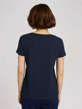 T-shirt van biologisch katoen met print - Vrouwen - Sky Captain Blue T-shirt van biologisch katoen met print - Vrouwen - Sky Captain Blue - 2 - TOM TAILOR Denim