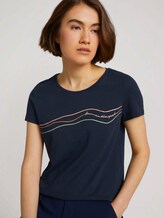 T-shirt van biologisch katoen met print - Vrouwen - Sky Captain Blue T-shirt van biologisch katoen met print - Vrouwen - Sky Captain Blue - 5 - TOM TAILOR Denim