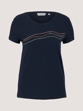 T-shirt van biologisch katoen met print - Vrouwen - Sky Captain Blue T-shirt van biologisch katoen met print - Vrouwen - Sky Captain Blue - 7 - TOM TAILOR Denim